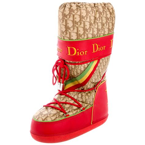 pink dior moon boots|christian Dior snow boots.